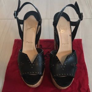 Christian Louboutin Arielitta d'Orsay cork wedge!